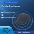 Hårhætte til lysbehandling med 70 LED-pærer (rød/blå) og vibrerende massage