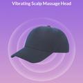 Hårhætte til lysbehandling med 70 LED-pærer (rød/blå) og vibrerende massage