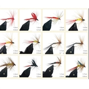 72 stk. Fluefiskeagn Sæt med Boks - Håndlavede Kroge til Fiskeri