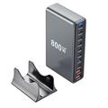 800W GaN-bordoplader med flere porte og stativ
