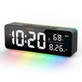 8830 Digitalt vækkeur med RGB-nattelys - Sort