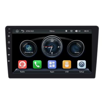 9009W multimedieafspiller til bilen med trådløs CarPlay og Android Auto - 9 - sort