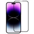 21D Full Cover iPhone 14 Pro Hærdet glas skærmbeskyttelse - 11H, 0.3mm - Sort