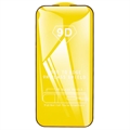 iPhone 15 9D Full Cover Skærmbeskyttelse Hærdet Glas - Sort Kant