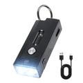 A1 5W mini-LED-lommelygte - 580lm, IP66, USB-C, magnetisk klips - sort
