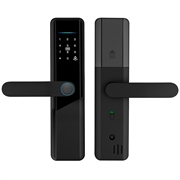 A1 Tuya WiFi Fingerprint Smart dørlås med dynamiske adgangskoder og NFC - Sort