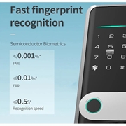 A1 Tuya WiFi fingeraftryk smart dørlås med dynamiske adgangskoder og NFC
