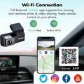 A10 dobbelt dashcam - 4K/2K, GPS, ADAS, WiFi, parkeringskamera - sort