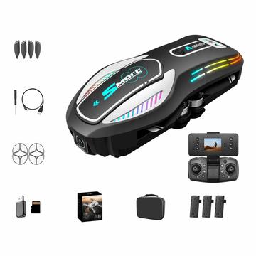 A118 børsteløs drone med forhindringsundgåelse, optisk flow, kamera - sort