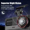 A16 3-kanals bilkamera - 1080p foran, 720p i kabinen/bagud, WiFi, G-sensor - sort