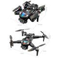 A168 børsteløs RC-drone med 8K dobbeltkameraer, optisk flow - sort