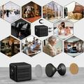 A19 Wireless Mini WiFi Mini kamera med infrarødt nattesyn og bevægelsesalarm - Sort