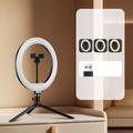 A26 Desktop 10" LED Selfie Ring Light Tripod Stand Phone Clip Mount Vlogging Video Light Live Broadcast Kit