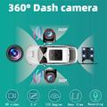 A35 1080P Full HD WiFi 4-kanals bilkamera - sort