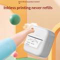 A35 Bluetooth-termisk miniprinter med papir - hvid