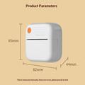 A35 Bluetooth-termisk miniprinter med papir - hvid