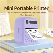 A36 Mini bærbar termisk etiketprinter - 200 dpi - Lilla