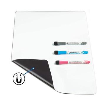 A4 magnetisk PET whiteboard-ark med 3 tuscher og viskelæder