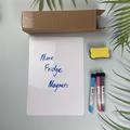 A4 magnetisk PET whiteboard-ark med 3 tuscher og viskelæder