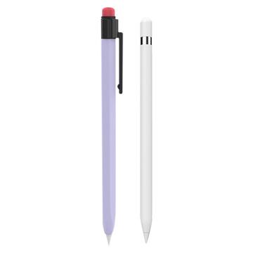 AHASTYLE PT80-1-K til Apple Pencil 2. generation Stylus Pen Silikone Cover Anti-drop Beskyttelseshylster - Lilla
