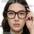 AI-smartbriller med 13 MP Sony-kamera - brun / klar