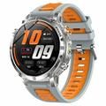 AK122 1.7" smartur - Bluetooth-opkald, pulsmåling, SpO2, IP68 - grå / orange