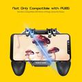 AK77 Mobile Game Controller PUBG Game Controller Gamepad med 6-fingers spiludløser og køleblæser - sort/1200mAh genopladeligt batteri