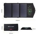 ALLPOWERS 21W sammenklappeligt solcellepanel med to USB-porte