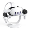AOLION AL-Q080 til Meta Oculus Quest 3 VR Headset Display Stand Base Game Controller Storage Holder Bracket