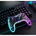 AOLION til Nintendo Switch Computer Transparent kablet Gamepad RGB Light Game Controller