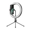 APEXEL APL-FL10JJ13Y 26 cm LED-ringlys til fotografering Selfie Fill Light med stativ og telefonholder