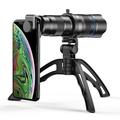APEXEL HD Metal 20-40x Zoom Teleskop Teleobjektiv Monokulær Telefonkameraobjektiv til iPhone Samsung Huawei