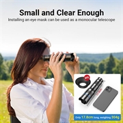 APEXEL HD Metal 20-40x Zoom Teleskop Teleobjektiv Monokulær Telefonkameraobjektiv til iPhone Samsung Huawei