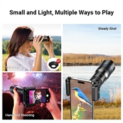 APEXEL HD Metal 20-40x Zoom Teleskop Teleobjektiv Monokulær Telefonkameraobjektiv til iPhone Samsung Huawei