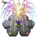AS22D3 Solcelledrevet flydende springvandspumpe med 12 LED-lys - sort