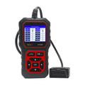 AT500 OBD2-scanner - bildiagnosticeringsværktøj med 2.4" TFT-skærm - sort / rød