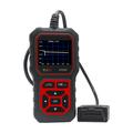 AT500 OBD2-scanner - bildiagnosticeringsværktøj med 2.4" TFT-skærm - sort / rød