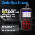 AT500 OBD2-scanner - bildiagnosticeringsværktøj med 2.4" TFT-skærm - sort / rød