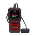 AT500 OBD2-scanner - bildiagnosticeringsværktøj med 2.4" TFT-skærm - sort / rød