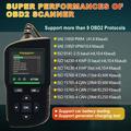 AT700 OBD2-diagnosescanner til biler med 2.4" TFT-skærm - sort