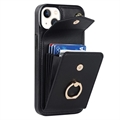 Harmonika iPhone 14 Plus Cover med RFID Pung - Sort