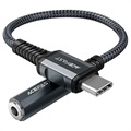 Acefast C1-07 USB-C / 3.5mm AUX Audio Adapter - Mørkegrå