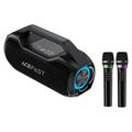 Acefast K14 bærbar karaokehøjttaler med to mikrofoner - 120W - sort