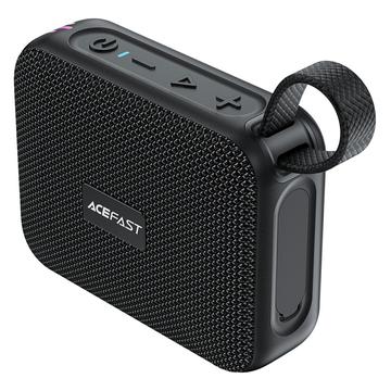 Acefast K15 Go bærbar Bluetooth-højttaler – RGB-lys, IPX7, Bluetooth 6.0 – Sort