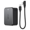 Acefast M29-10000 Powerbank med USB-C-kabel - 10000mAh, 22.5W - Sort