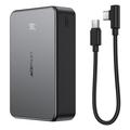 Acefast M29-20000 Powerbank med USB-C-kabel - 20000mAh, 22.5W - Sort