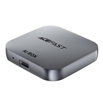 Acefast QC2 trådløs CarPlay/Android Auto AI-boks - grå