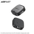 Acefast Travel J3 60W udtrækkeligt USB-C-kabelsæt med telefonholder - sort