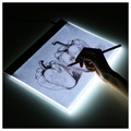 Akryl LED Tegneplade / Stencilplade - A4, 235x330mm