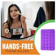 Selvklæbende Silikone Sugekop Mobilholder - 10 Stk. - Lilla